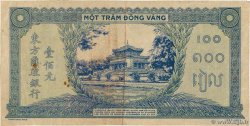 100 Piastres Essai FRANZÖSISCHE-INDOCHINA Hanoi 1942 P.066e SS