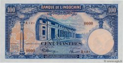 100 Piastres Spécimen INDOCINA FRANCESE  1946 P.079as q.FDC