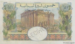 50 Livres Libanaises Spécimen LIBANON  1945 P.052s fST+