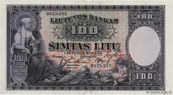 100 Litu LITUANIA  1928 P.25a AU