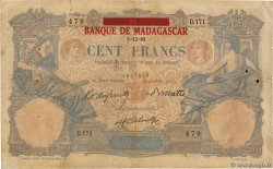 100 Francs MADAGASCAR  1892 P.034 F-