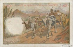 1000 Francs MADAGASCAR  1953 P.048b VF