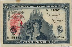 5 Francs NEUE HEBRIDEN  1945 P.05 SS