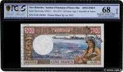 100 Francs Spécimen NOUVELLES HÉBRIDES  1977 P.18ds NEUF