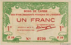 1 Franc OCEANIA  1943 P.11c fST
