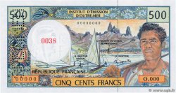 500 Francs Spécimen POLYNESIA, FRENCH OVERSEAS TERRITORIES  2004 P.01es UNC