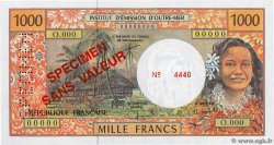 1000 Francs Spécimen POLYNESIA, FRENCH OVERSEAS TERRITORIES  2004 P.02hs UNC