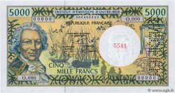 5000 Francs Spécimen FRENCH PACIFIC TERRITORIES  2005 P.03gs FDC