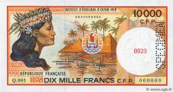 10000 Francs Spécimen FRENCH PACIFIC TERRITORIES  1995 P.04bs ST