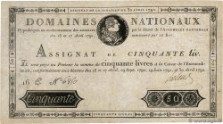 50 Livres FRANCE  1792 Ass.28a