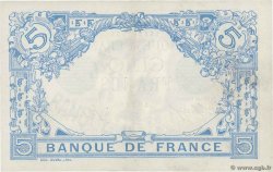 5 Francs BLEU FRANKREICH  1915 F.02.28 fST