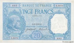 20 Francs BAYARD FRANCE  1917 F.11.02 AU