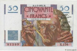 50 Francs LE VERRIER  FRANCE  1951 F.20.17
