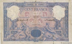 100 Francs BLEU ET ROSE  FRANCE  1895 F.21.08