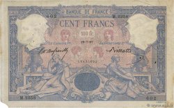 100 Francs BLEU ET ROSE FRANCE  1897 F.21.10 VG