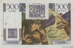 500 Francs CHATEAUBRIAND FRANCIA  1952 F.34.09 MBC
