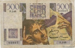 500 Francs CHATEAUBRIAND FRANKREICH  1953 F.34.13 SGE