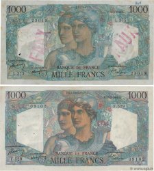 1000 Francs MINERVE ET HERCULE Faux FRANCIA  1949 F.41.25 MBC