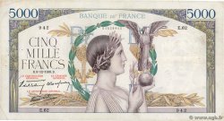 5000 Francs VICTOIRE Impression à plat FRANKREICH  1938 F.46.01 S