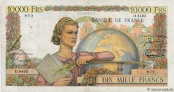 10000 Francs GÉNIE FRANÇAIS FRANCE  1955 F.50.73 F+