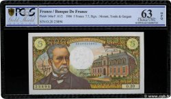 5 Francs PASTEUR FRANCE  1966 F.61.02 pr.NEUF