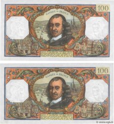 100 Francs CORNEILLE Consécutifs FRANCIA  1976 F.65.52 AU