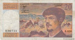 20 Francs DEBUSSY FRANCE  1989 F.66.10B26 B+