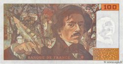 100 Francs DELACROIX imprimé en continu FRANKREICH  1990 F.69bis.02e2 fSS