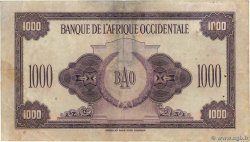1000 Francs AFRIQUE OCCIDENTALE FRANÇAISE (1895-1958)  1942 P.32a TB