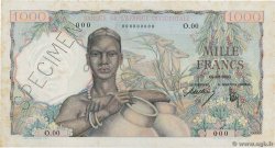 1000 Francs Spécimen FRENCH WEST AFRICA  1945 P.42s XF+