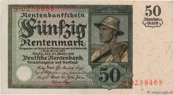 50 Rentenmark GERMANY  1925 P.171 XF+