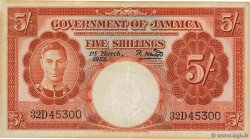 5 Shillings JAMAICA  1958 P.37b