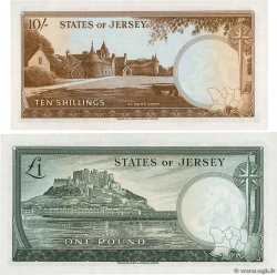 10 Shillings et 1 Pound JERSEY  1963 P.07a-08a NEUF
