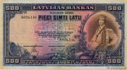 500 Latu LETONIA  1929 P.19a BC+