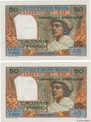 50 Francs - 10 Ariary Consécutifs MADAGASCAR  1969 P.061 NEUF