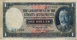 1 Dollar MALESIA - INSEDIAMENTI DELLO STRETTO  1935 P.16b MB