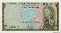 1 Pound MALTE  1969 P.29a FDC