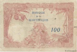 100 Francs MARTINIQUE  1930 P.13 pr.TB
