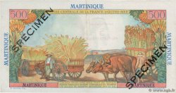 5 NF sur 500 Francs Pointe à pitre Spécimen MARTINIQUE  1960 P.38s TTB+