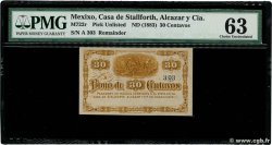30 Centavos MEXICO  1883 PS.0777var. q.FDC