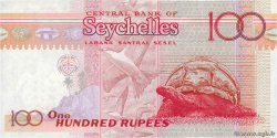 100 Rupees Petit numéro SEYCHELLES  1998 P.39 pr.NEUF