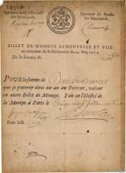 200 Livres FRANCE  1707 Laf.12