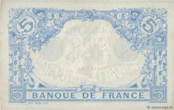 5 Francs BLEU FRANKREICH  1912 F.02.05 VZ+