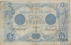 5 Francs BLEU FRANKREICH  1917 F.02.48