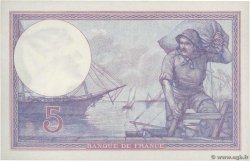 5 Francs FEMME CASQUÉE FRANCIA  1921 F.03.05 q.FDC