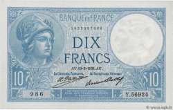 10 Francs MINERVE FRANCE  1931 F.06.15 NEUF