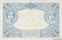 20 Francs BLEU Petit numéro FRANCE  1906 F.10.01 TTB+