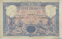100 Francs BLEU ET ROSE FRANKREICH  1889 F.21.02a