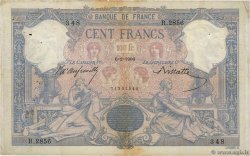 100 Francs BLEU ET ROSE FRANCE  1900 F.21.13 B+
