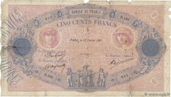 500 Francs BLEU ET ROSE FRANCE  1901 F.30.11 AB